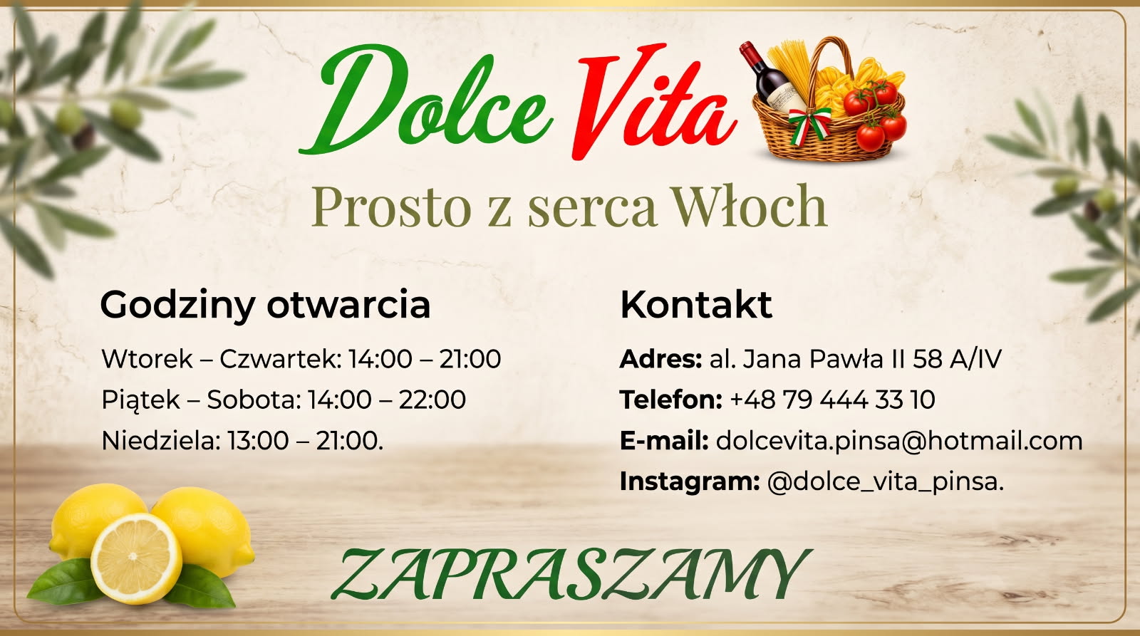 Zdjęcie restauracji Dolce Vita